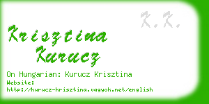 krisztina kurucz business card